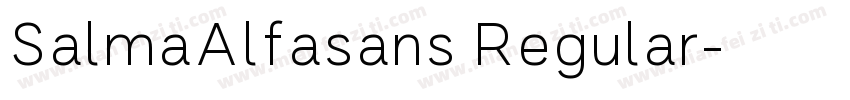 SalmaAlfasans Regular字体转换